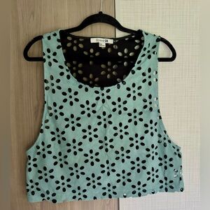 Forever 21 | Cut Out Floral Tank | Size M
